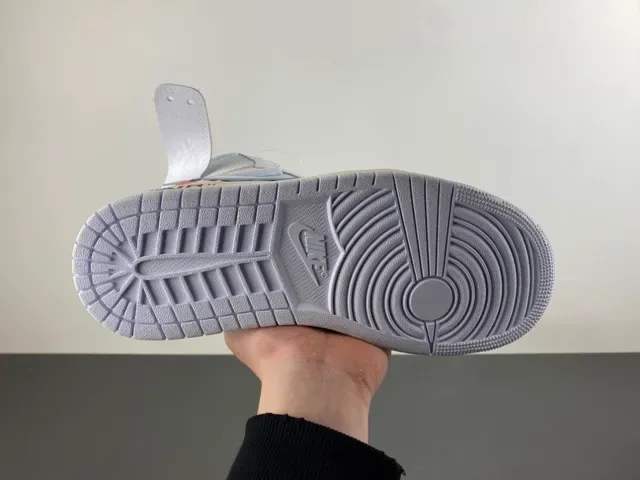 Nike x Off-White Air Jordan 1 'The Ten' Light Gray Basketball Shoes 10