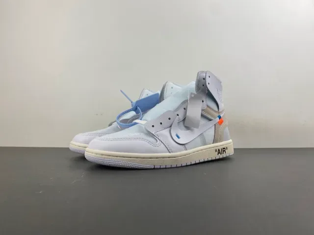 Nike x Off-White Air Jordan 1 'The Ten' Light Gray Basketball Shoes 11