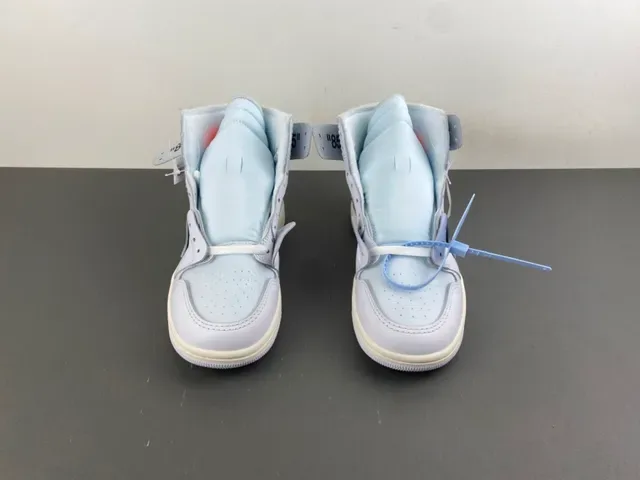 Nike x Off-White Air Jordan 1 'The Ten' Light Gray Basketball Shoes 12