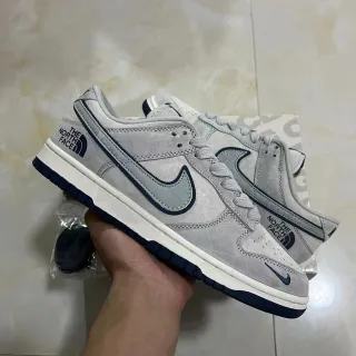 Nike x The North Face Dunk Low 灰色海军滑板鞋