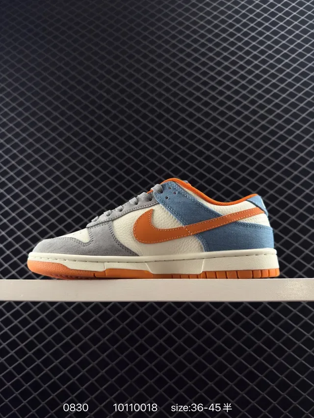 Nike x The North Face Dunk Low Multicolor Denim and Suede Lifestyle Sneakers 7