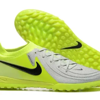 Nike amarillo gris Low-Cut Knit Upper Turf zapatos de fútbol