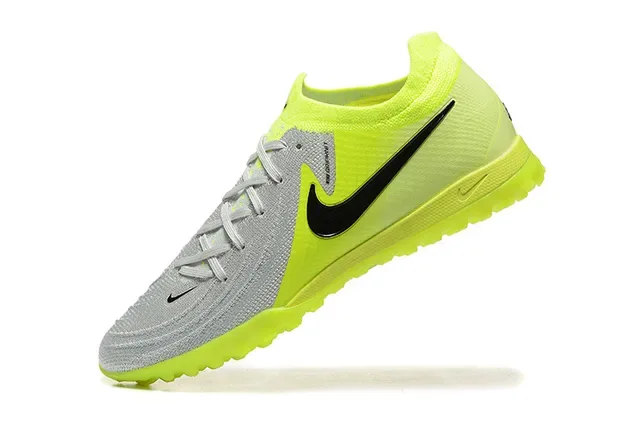 Nike jaune gris Low-Cut Knit Upper Turf chaussures de football 5