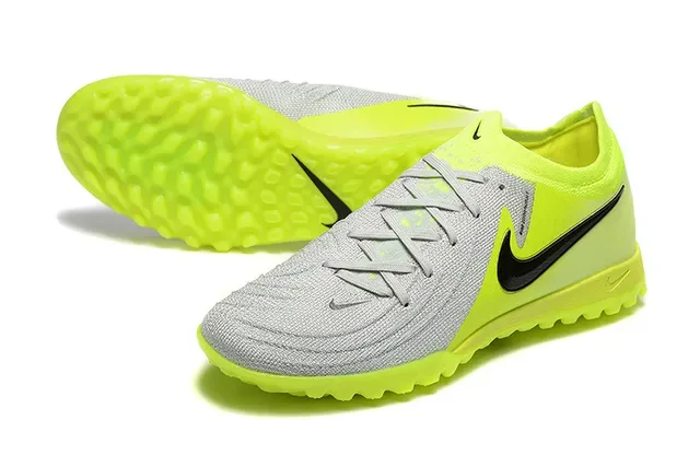 Nike jaune gris Low-Cut Knit Upper Turf chaussures de football 7