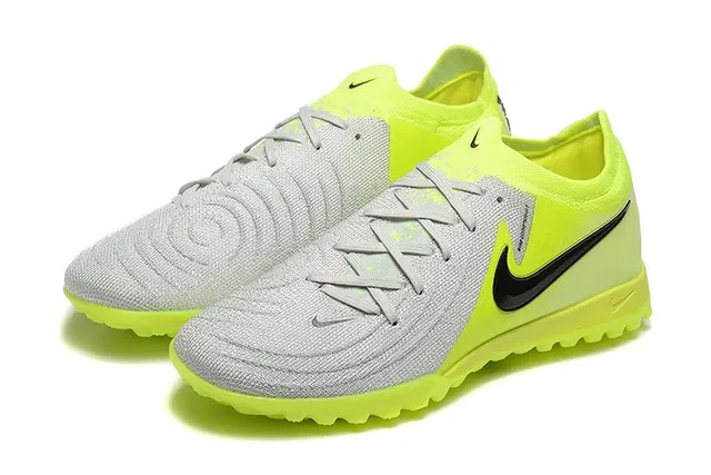 Nike jaune gris Low-Cut Knit Upper Turf chaussures de football 8