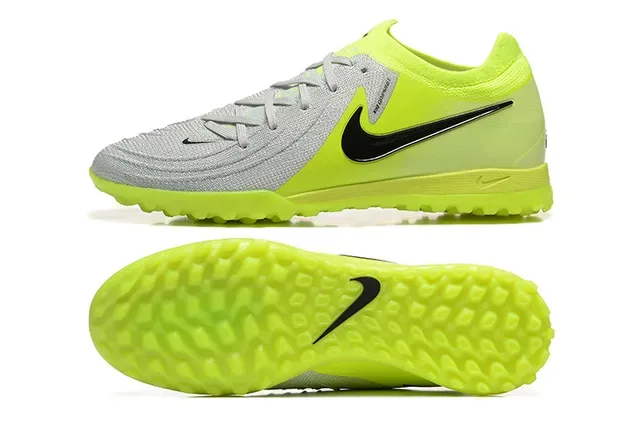 Nike jaune gris Low-Cut Knit Upper Turf chaussures de football 9