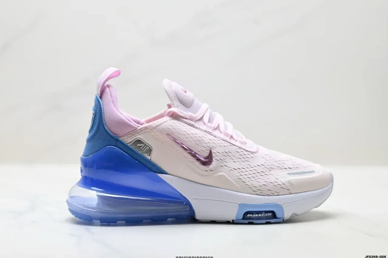 Nike Zoom 2K Chaussures de course rose et bleu 2