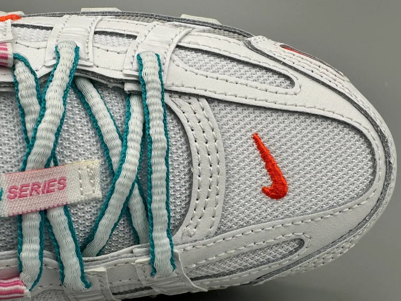 Nike Zoom 2K Blanc Orange Cage Synthétique En Couches Panneaux Maille Ouverte Chaussures De Running 4