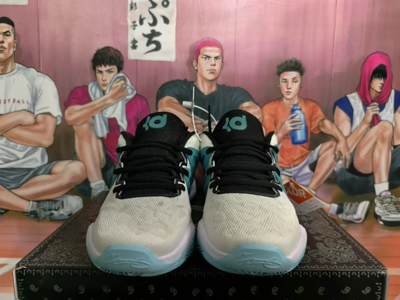Nike Zoom 2K Blanc Turquoise Sculpté Cage Chaussures de Basket 3
