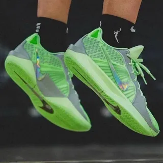 Nike Zoom Freak Neon Green Gray Low-Cut Basketball Shoes