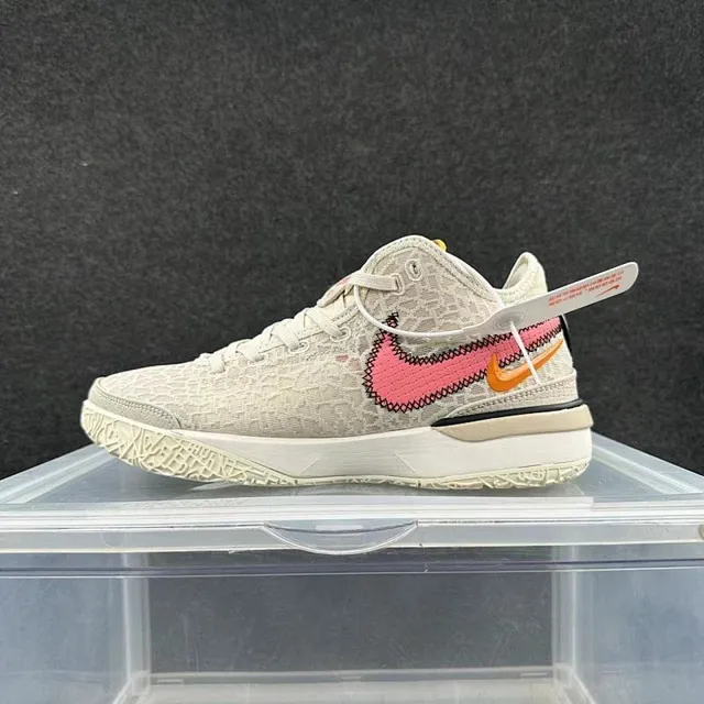 Nike Zoom GT Cut Beige Pink High-Top Textured Woven Basketball Shoes 2