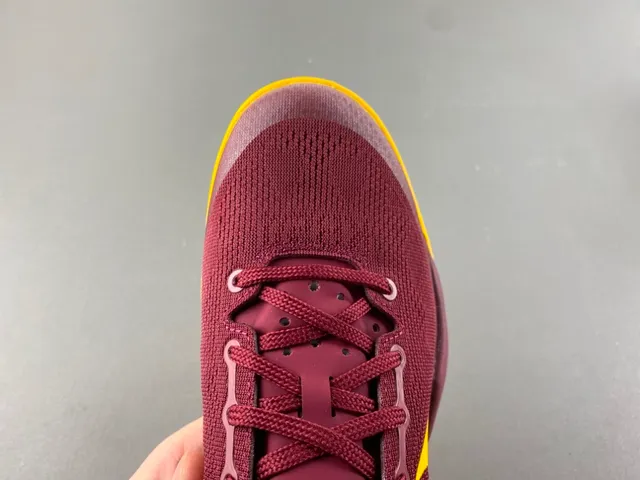 Nike Zoom Kobe 8 Maroon and Yellow Basketball Shoes 5