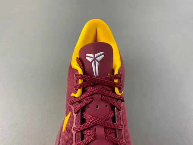 Nike Zoom Kobe 8 Maroon and Yellow Basketball Shoes 6