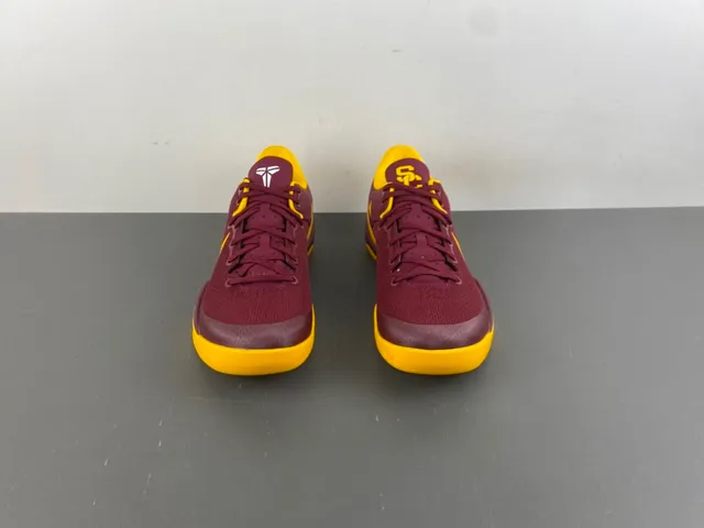 Nike Zoom Kobe 8 Maroon and Yellow Basketball Shoes 12