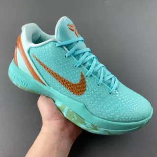 Nike Zoom Kobe VI Mint and Copper Basketball Shoes