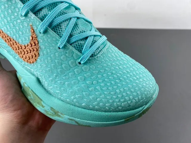 Nike Zoom Kobe VI Mint and Copper Basketball Shoes 2