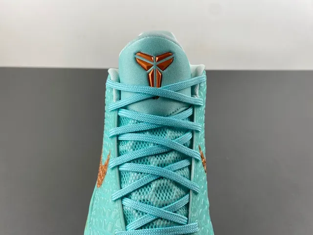 Nike Zoom Kobe VI Mint and Copper Basketball Shoes 6