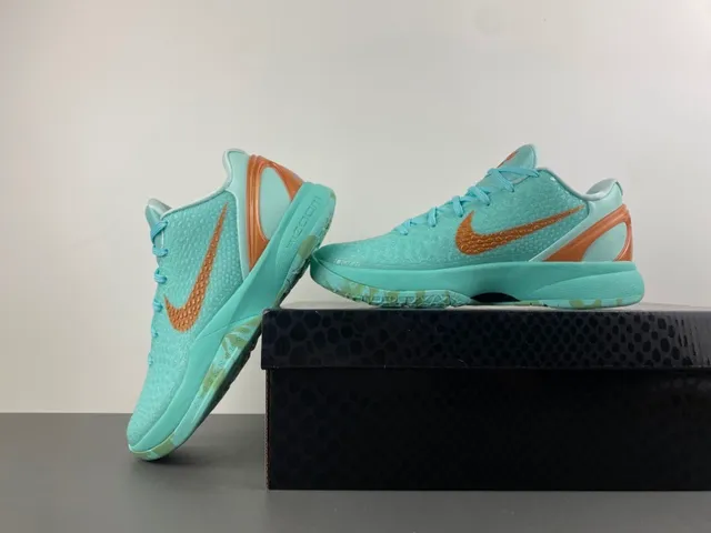 Nike Zoom Kobe VI Mint and Copper Basketball Shoes 15