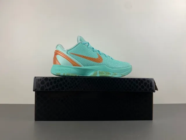 Nike Zoom Kobe VI Mint and Copper Basketball Shoes 16