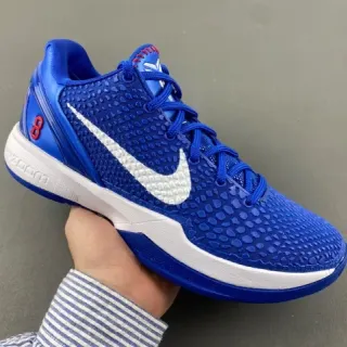 Nike Zoom Kobe VI Azul Real Blanco Rojo Zapatos de Baloncesto