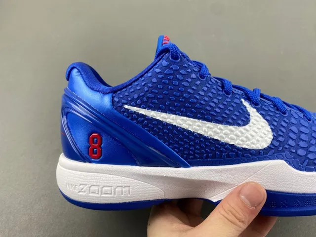 Nike Zoom Kobe VI Royal Blue White Red Basketball Shoes 2