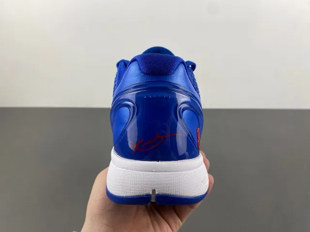 Nike Zoom Kobe VI Royal Blue White Red Basketball Shoes 4