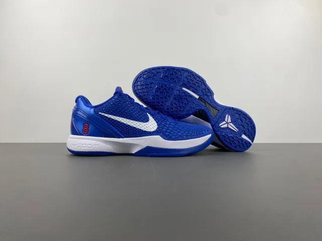 Nike Zoom Kobe VI Royal Blue White Red Basketball Shoes 13