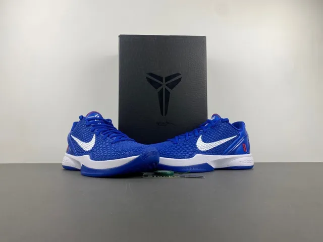 Nike Zoom Kobe VI Royal Blue White Red Basketball Shoes 14