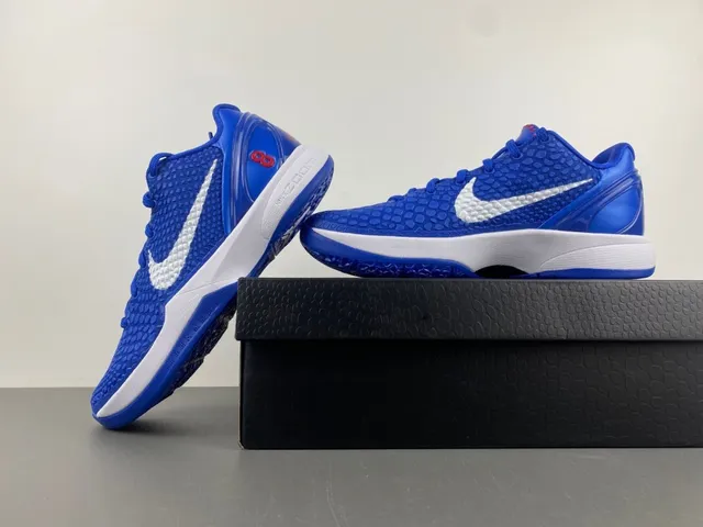 Nike Zoom Kobe VI Royal Blue White Red Basketball Shoes 15