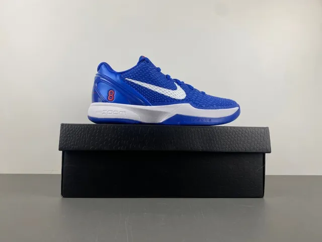 Nike Zoom Kobe VI Royal Blue White Red Basketball Shoes 16