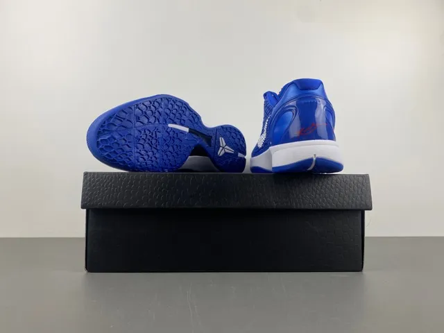 Nike Zoom Kobe VI Royal Blue White Red Basketball Shoes 17
