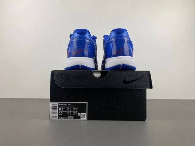 Nike Zoom Kobe VI Royal Blue White Red Basketball Shoes 18