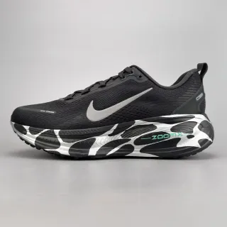 Nike ZoomX Invincible Run Black White Knit Upper Sculpted Wave-Pattern Midsole Running Shoes
