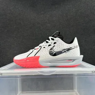 Nike ZoomX White Red Perforated Mesh Upper Asymmetric Lacing System Running Shoes