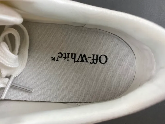 Off-White Black Canvas Upper Diagonal Striped Midsole Lifestyle Sneakers 8
