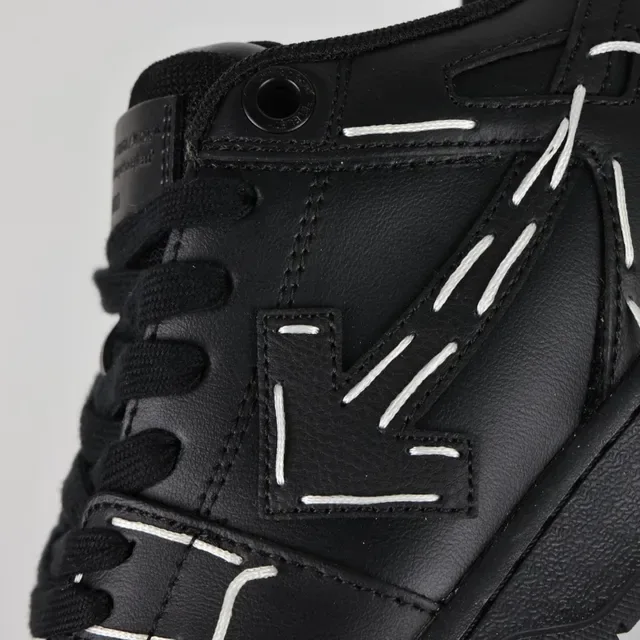 Off-White Black Deconstructed Exposed Stitching Lifestyle Sneakers 6
