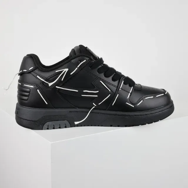 Off-White Black Deconstructed Exposed Stitching Lifestyle Sneakers 7