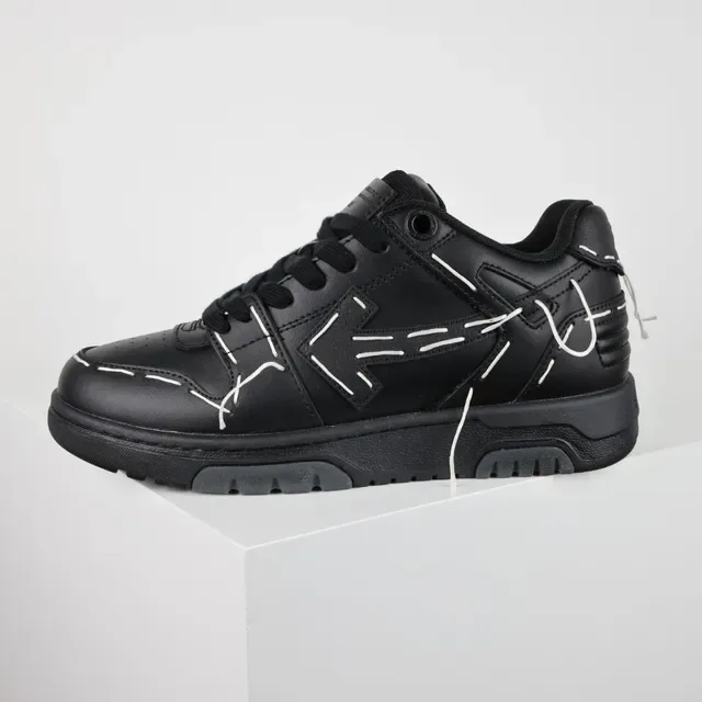 Off-White Black Deconstructed Exposed Stitching Lifestyle Sneakers 9