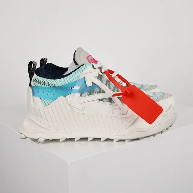 Off-White DDSY-1000 Tênis Chunky Branco Mint Azul 3