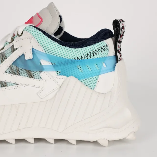 Off-White DDSY-1000 Tênis Chunky Branco Mint Azul 4