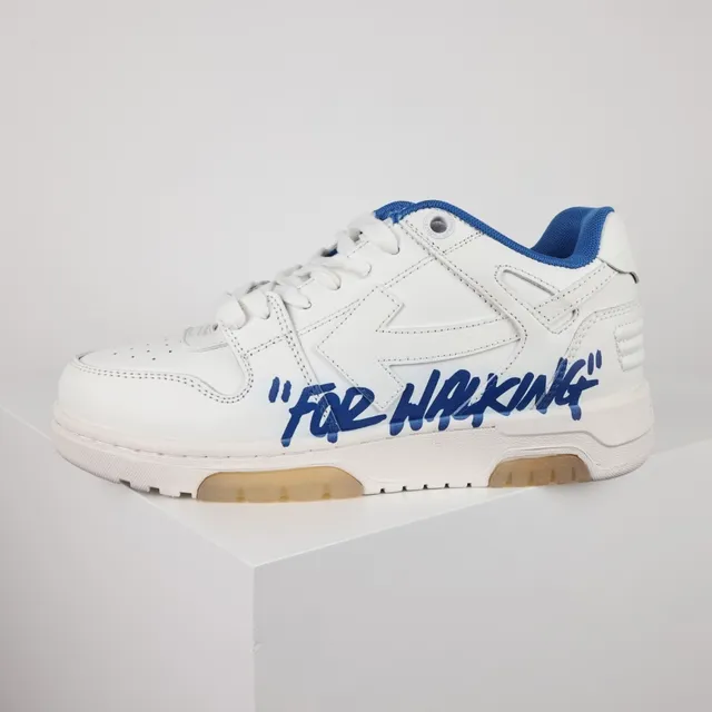 Off-White أبيض وأزرق للمشي حذاء نمط حياة 9