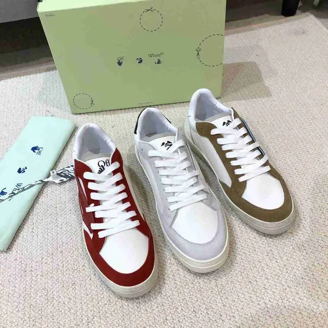 Off-White Fund Multicolor Layered-Panel Lifestyle Sneakers 2