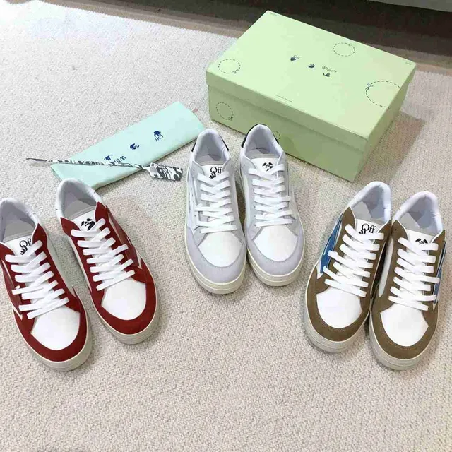 Off-White Fund Multicolor Layered-Panel Lifestyle Sneakers 3
