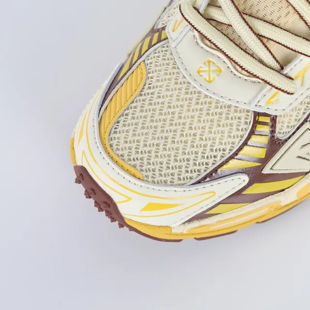 Off-White Runner Yellow Cream Brown Chunky Sneakers 5