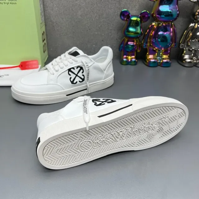 Off-White The Ten Chaussures de style de vie Blanches et Noires avec Logo 8