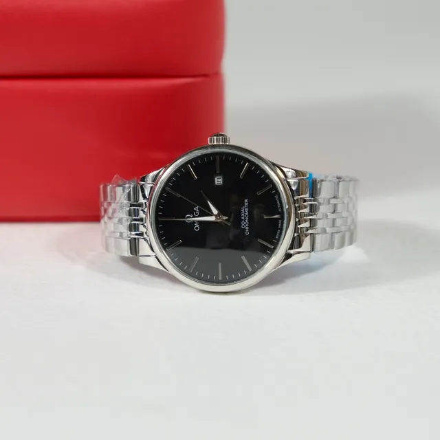 Omega De Ville Co-Axial Chronometer Black Dial Mechanical Watch 4