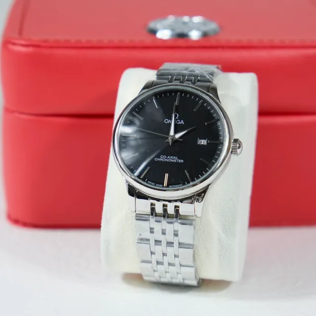 Omega De Ville Co-Axial Chronometer Black Dial Mechanical Watch 5