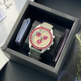 Omega Speedmaster MoonSwatch Mission to Mars Bioceramic Mechanical Watch