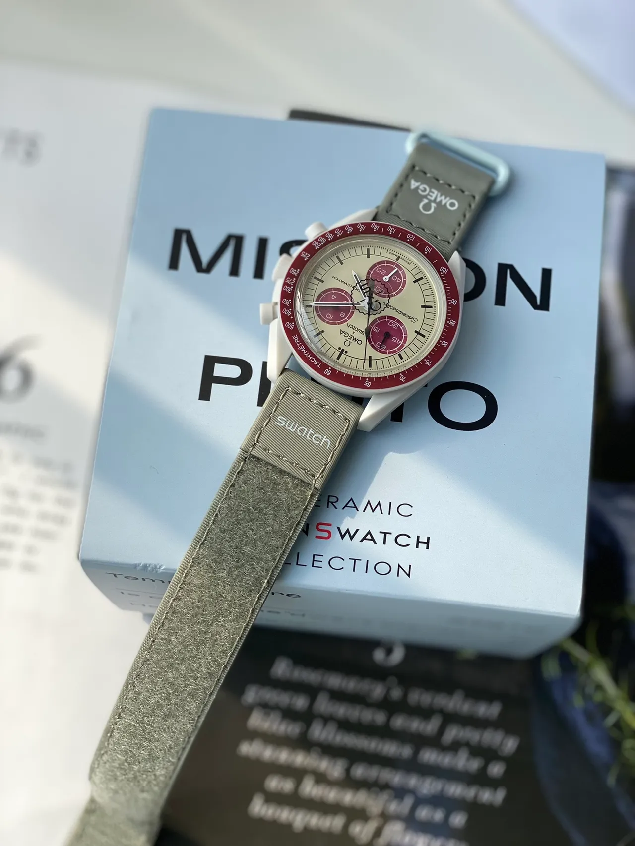 Omega Speedmaster MoonSwatch Mission to Mars Bioceramic Mechanical Watch 5