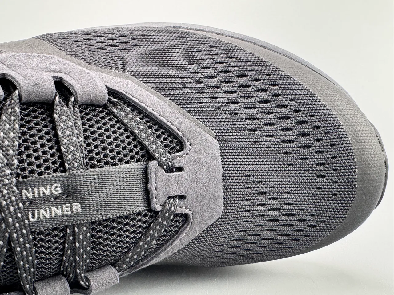 On Black Monochrome Engineered Mesh Upper Running Shoes 4